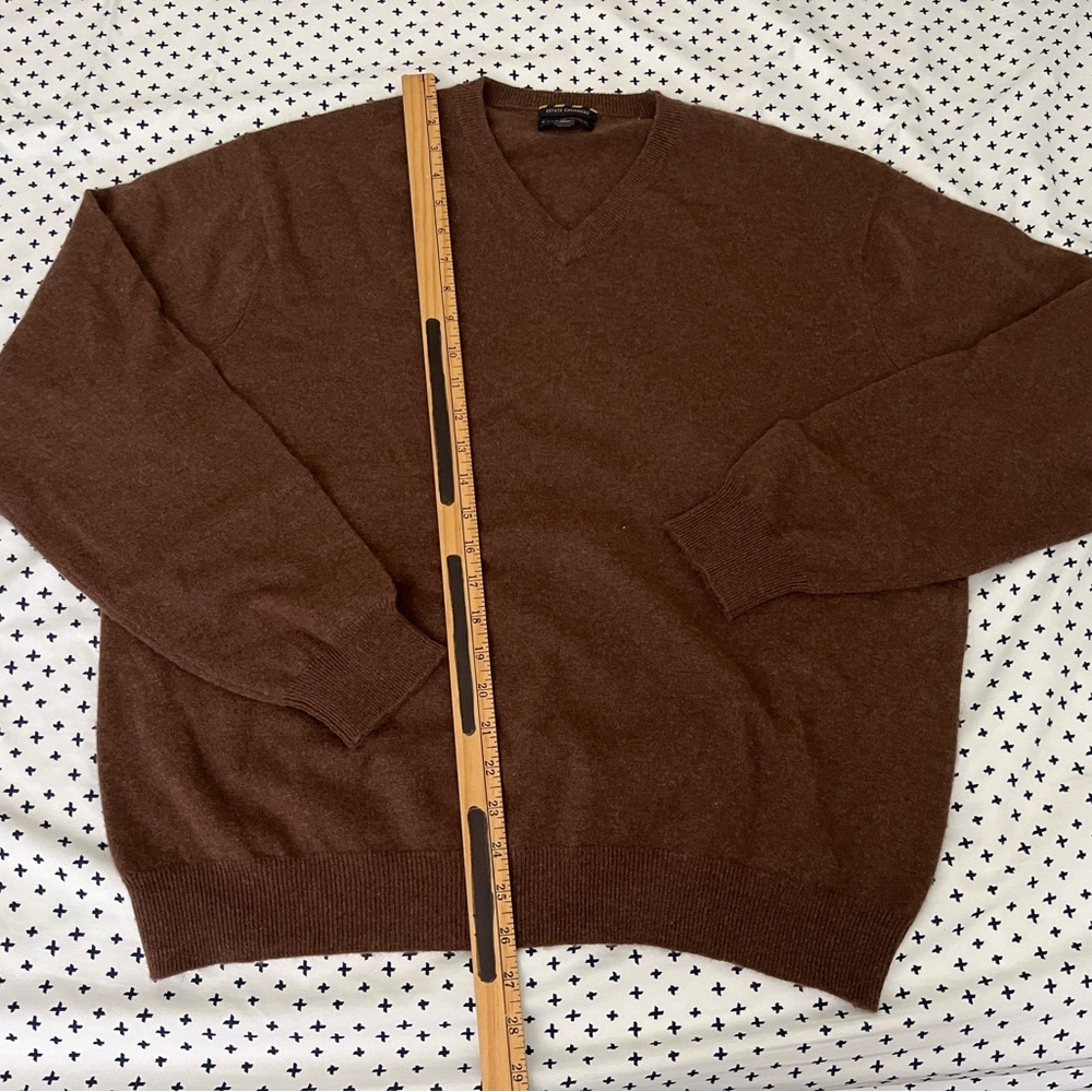 Club Room Rich Brown V-Neck Sweater